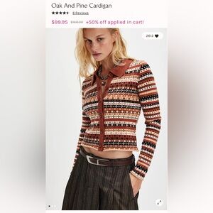 Free People Oak And Pine Cardigan XL